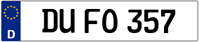 Trailer License Plate